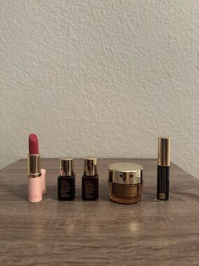 Estee Lauder - serum ( 2 ), cream, lipstick and mascara